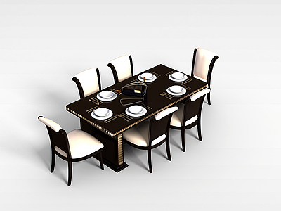 3d<font class='myIsRed'>家用餐桌椅</font>模型
