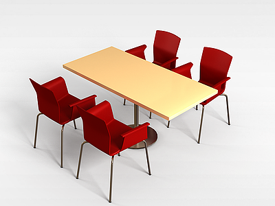 时尚桌椅模型3d模型