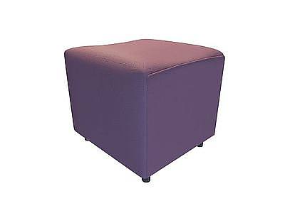 3d紫色凳免费模型