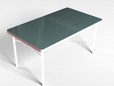 不锈钢餐桌模型3d模型