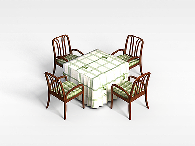 3d沙发餐桌模型下载