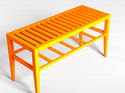 中式木板桌模型3d模型