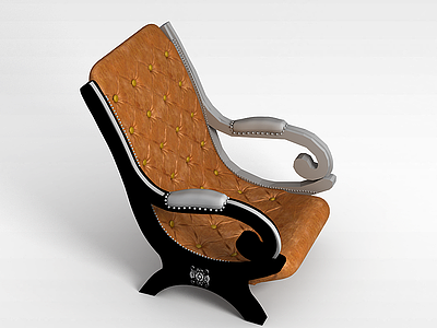 3d欧式躺椅模型