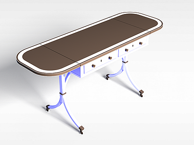 椭圆桌子模型3d模型