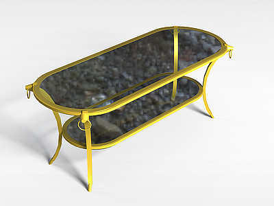 玻璃台面桌子模型