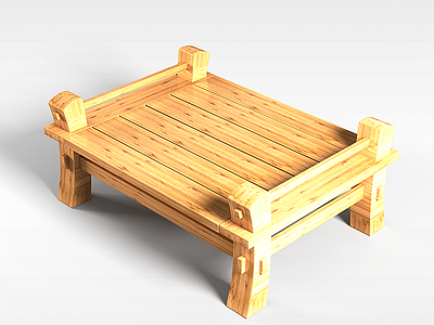 3d矮桌模型