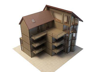 住房楼模型3d模型