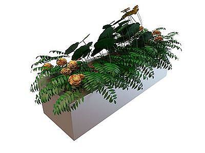 园林小品模型3d模型