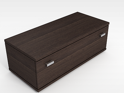 卧室简易边柜模型3d模型