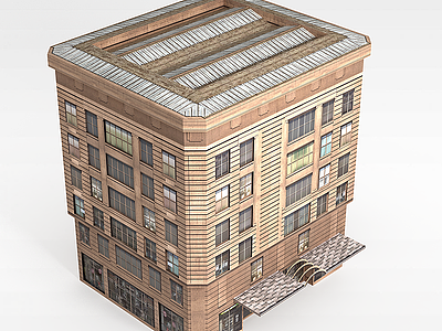 商住楼模型3d模型