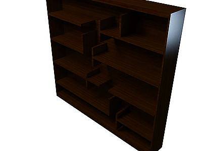 经典书柜模型3d模型
