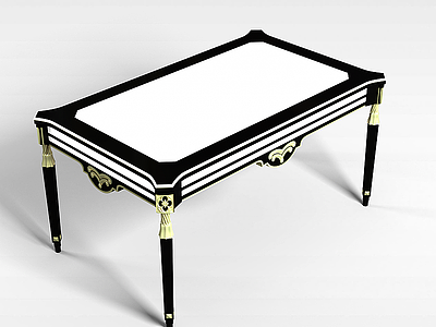 3d欧式古典桌模型