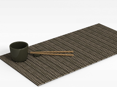 3d碗筷模型