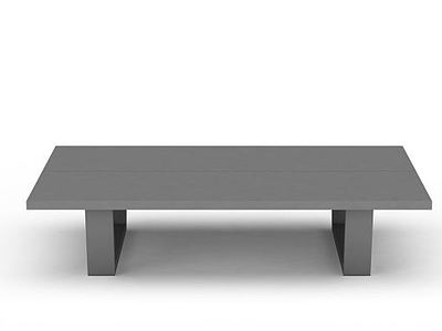 四方实木桌子模型3d模型