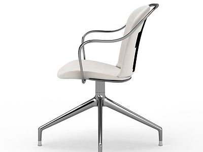白色简约椅子模型3d模型