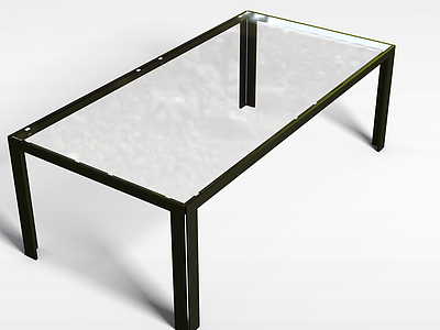 工业风简易桌子模型3d模型
