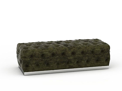 简约沙发凳模型3d模型