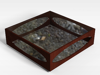 3d玻璃台桌模型