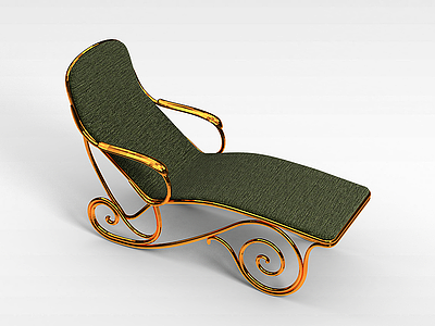 3d欧式躺椅模型
