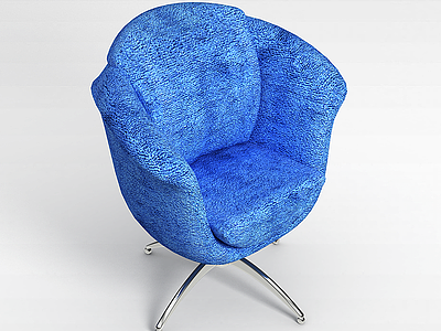 3d<font class='myIsRed'>蓝色沙发</font>椅模型