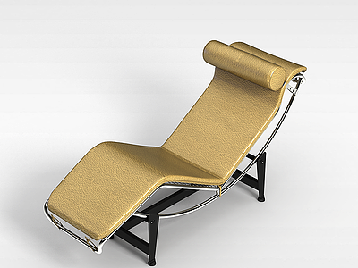 时尚皮艺躺椅模型3d模型