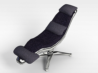 豪华布艺躺椅模型3d模型