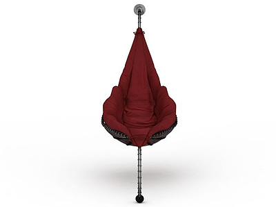 红色创意吊椅模型3d模型