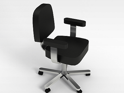 不锈钢办公转椅模型3d模型