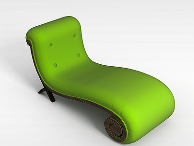 时尚躺椅模型3d模型