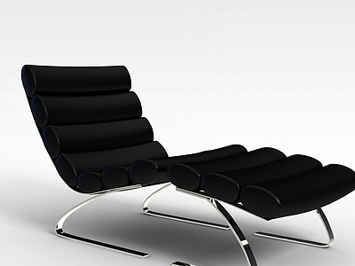 3d黑色单人椅子模型