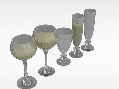酒杯模型3d模型