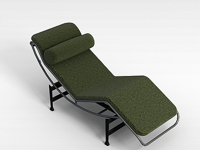 休闲布艺躺椅模型3d模型
