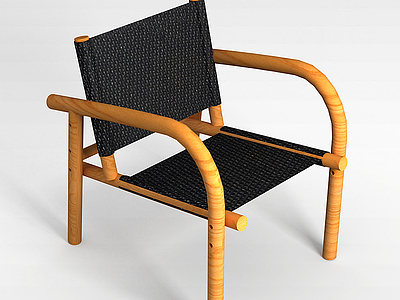 3d休闲皮条椅模型