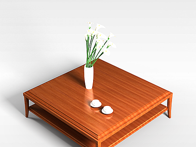 固定腿桌模型3d模型