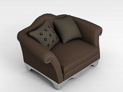 3d单人沙发模型