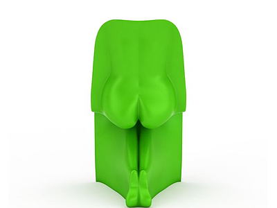 3d创意绿色椅子免费模型
