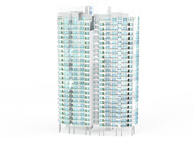 公寓式住宅模型3d模型
