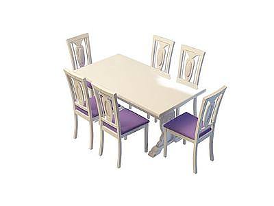 3d客厅<font class='myIsRed'>餐桌椅</font>免费模型