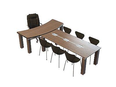 3d<font class='myIsRed'>会议室桌椅组合</font>免费模型