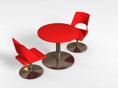 主题餐厅桌椅模型3d模型