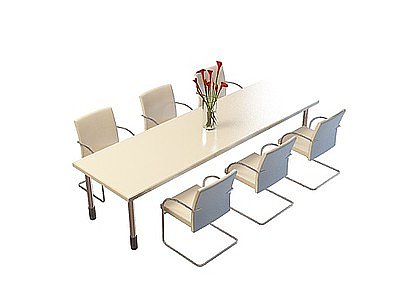 3d休闲桌椅组合免费模型