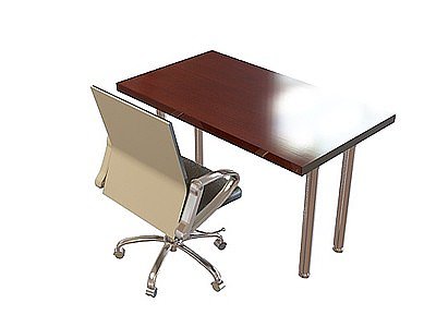 电脑桌椅组合模型3d模型