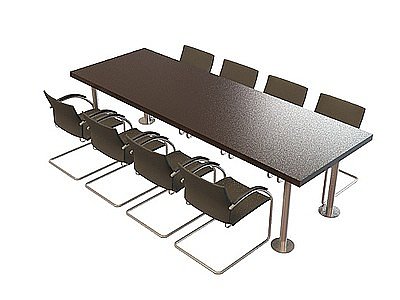 3d会议桌椅免费模型