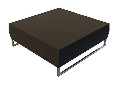 黑色长凳模型3d模型