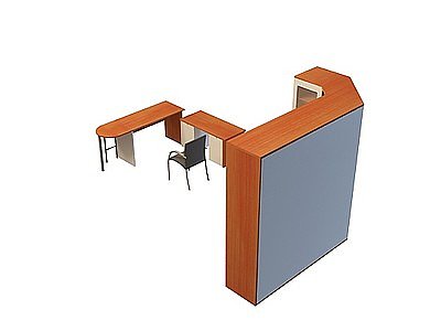 3d<font class='myIsRed'>木质桌椅</font>组合免费模型