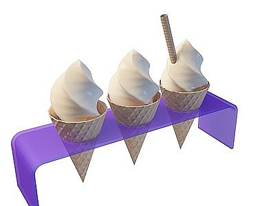 3d冰淇淋模型