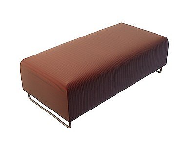 3d红色沙发凳免费模型
