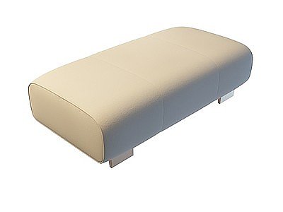 3d白色沙发凳免费模型