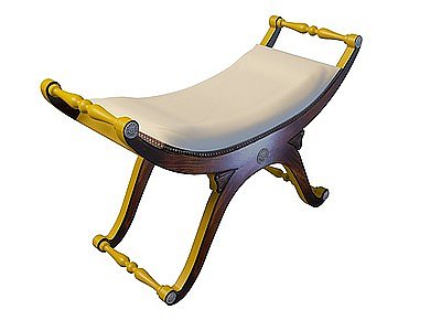 小床尾凳模型3d模型
