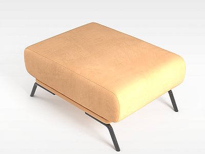 小曲面沙发凳模型